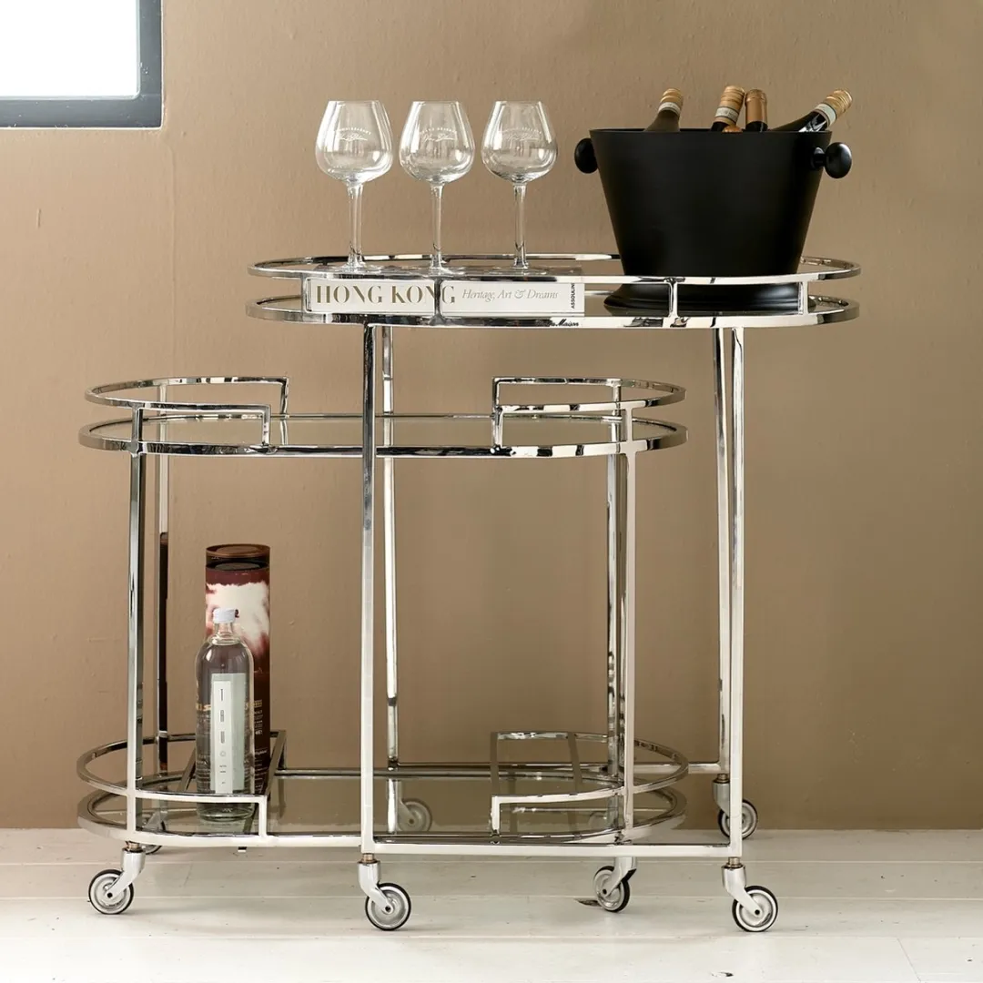 Riviera Maison Champagnekoeler - Zilver - 40x31,5x22,5cm