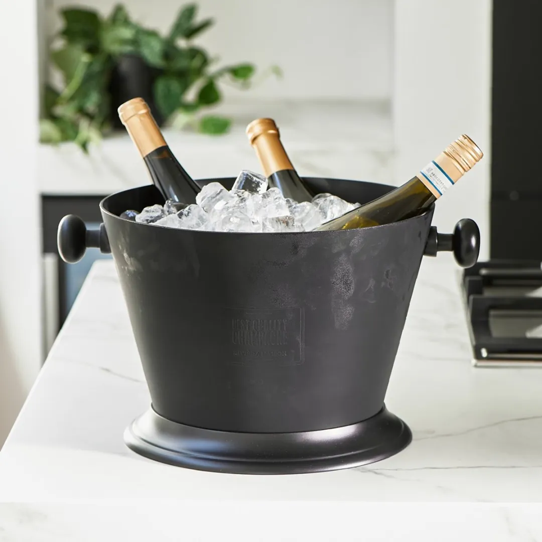 Riviera Maison Champagnekoeler - Zilver - 40x31,5x22,5cm