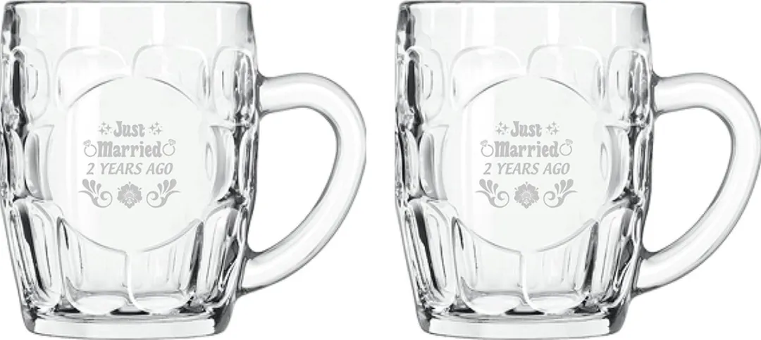 Libbey Just Married Bierpullen 55cl