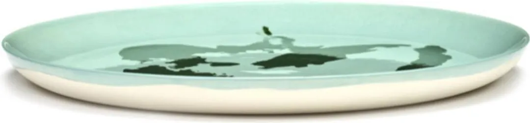 Serax Ottolenghi Feast Bord L - 26cm - Azurblauw/Groen - 2 Stuks