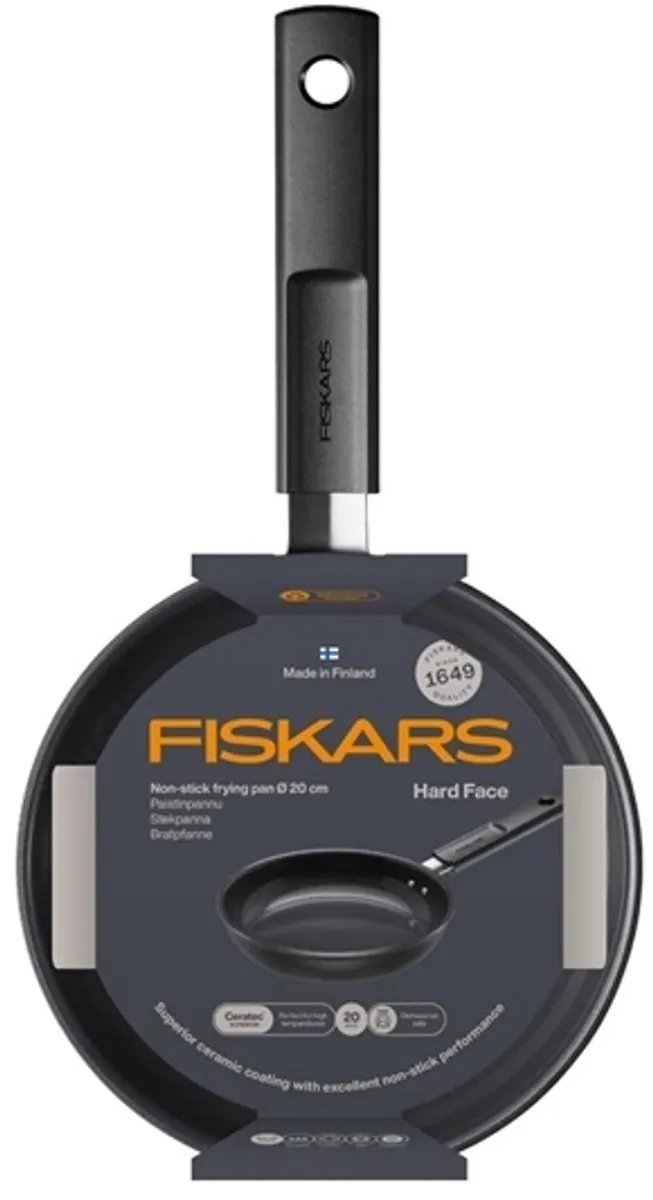 Fiskars Hard Face Keramische Koekenpan 20cm - Zwart
