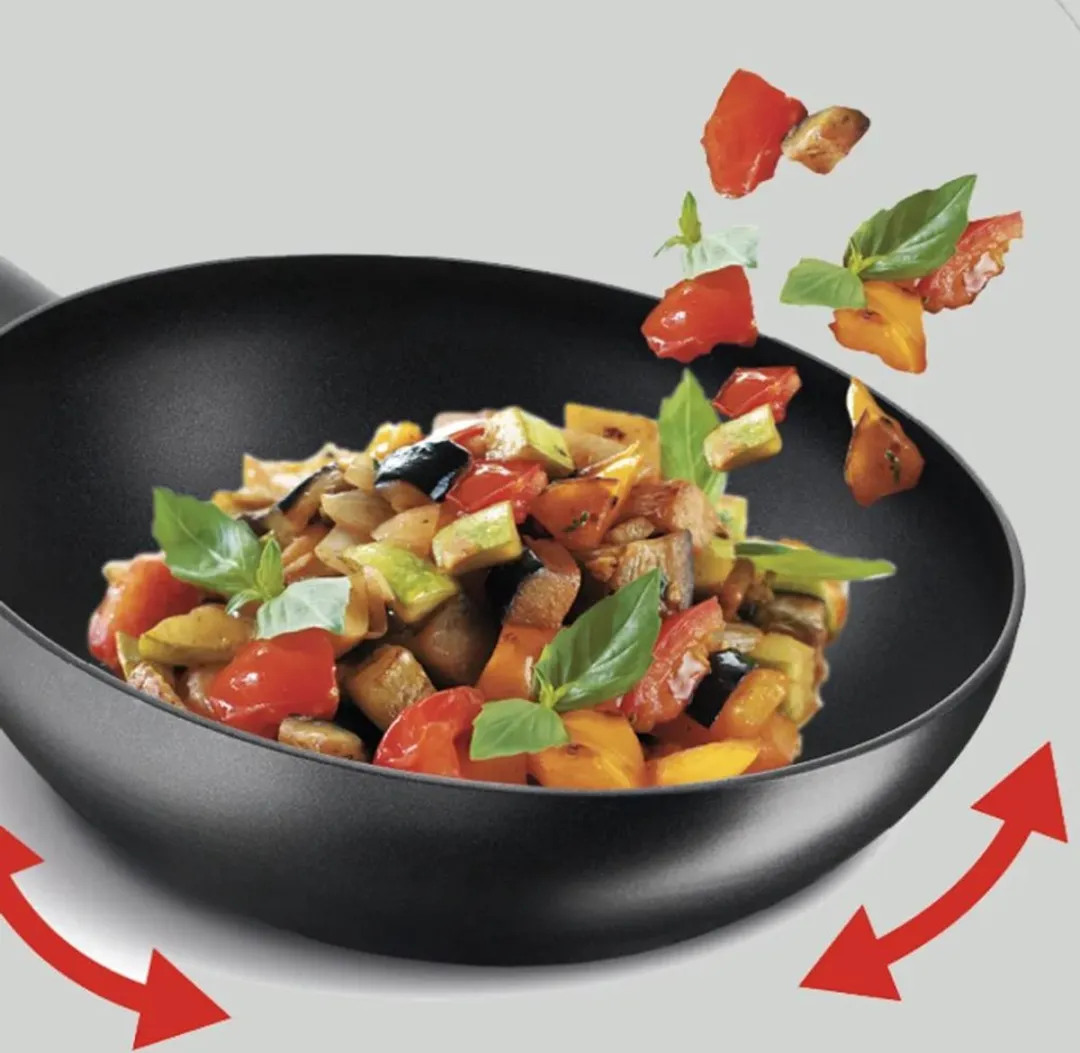 Tefal Hard Titanium Pro Wokpan Ø28cm - Inductie - Zwart