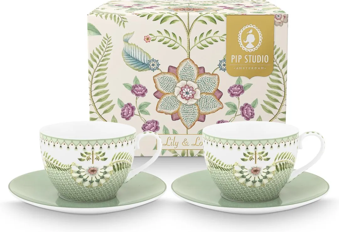 Pip Studio Lily & Lotus Kop en schotel