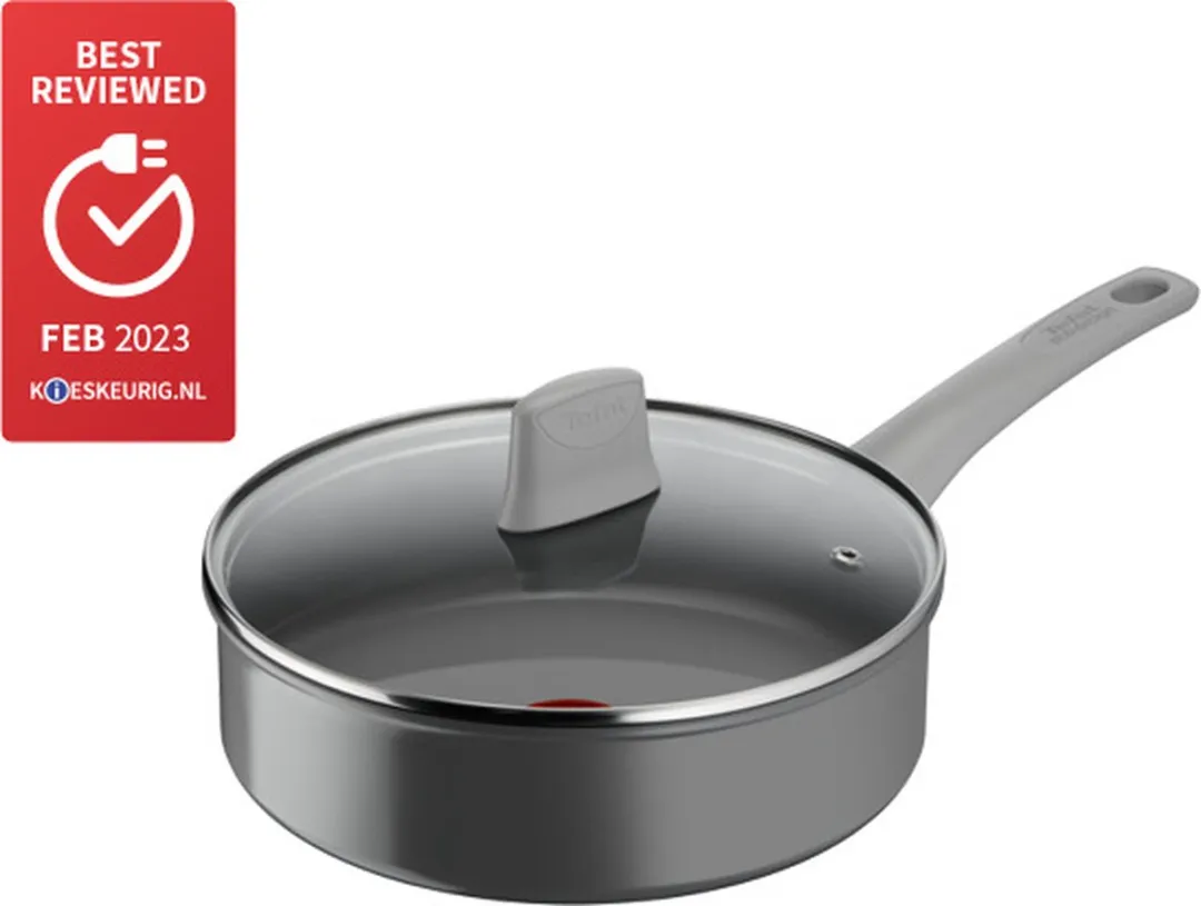 Tefal Renew ON Hapjespan Ø24cm - Keramisch - Grey