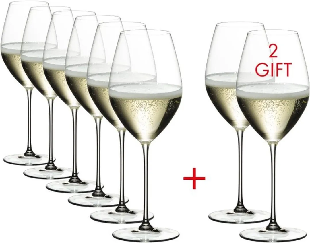 Riedel Veritas Champagneglazen 449ml - 8 Stuks