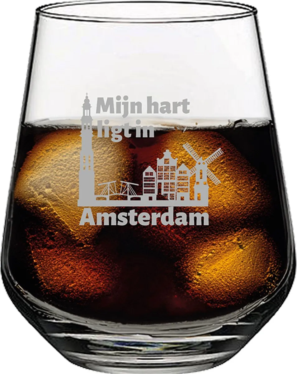 Pasabahce Gegraveerd Drinkglas Amsterdam 42,5cl