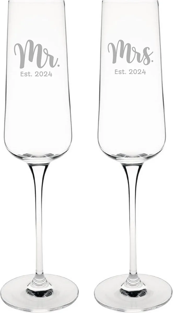 Olympia Gegraveerde Champagneglazen 27cl