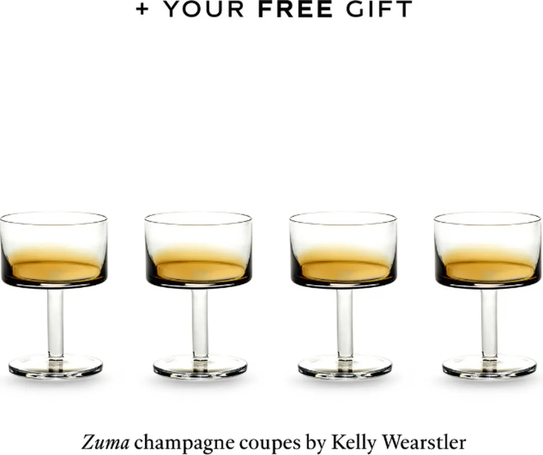 Serax Kelly Wearstuler Zuma Wijnglas Set B9924014 - 12 Stuks - Amber