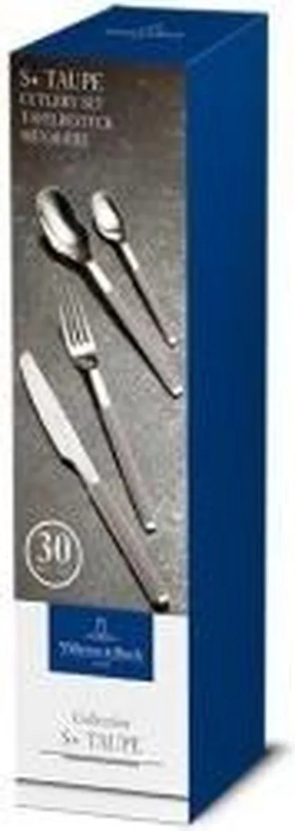 Villeroy & Boch S+ Taupe Bestekcassette 30-delig - 6 Personen