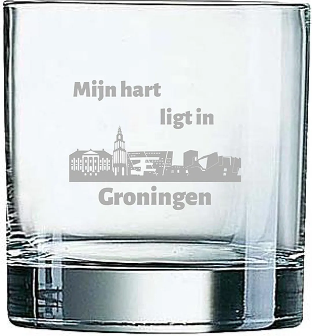 Arcoroc Gegraveerd Whiskeyglas Groningen 38cl