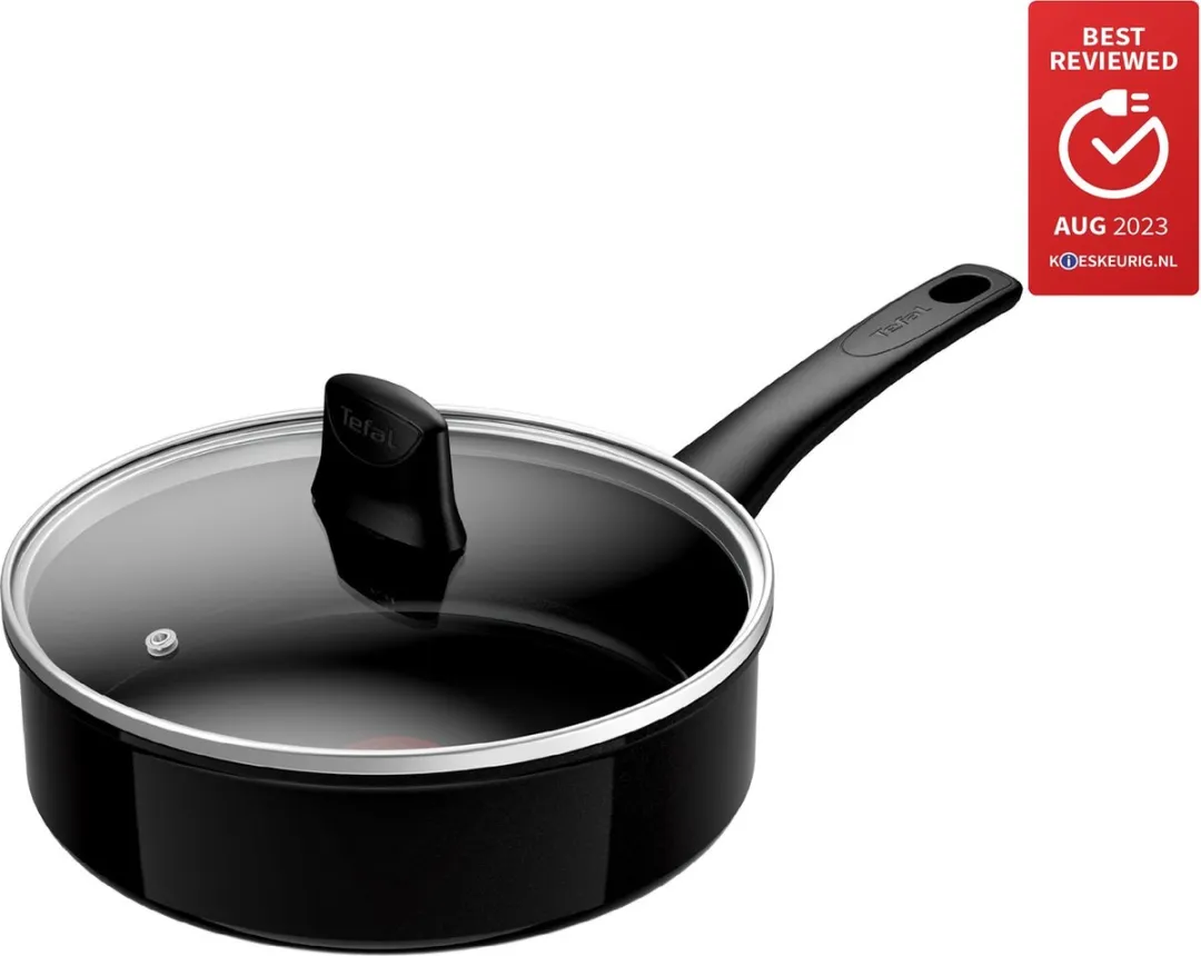 Tefal Renew Black ON Keramische Hapjespan 24cm - Inductie