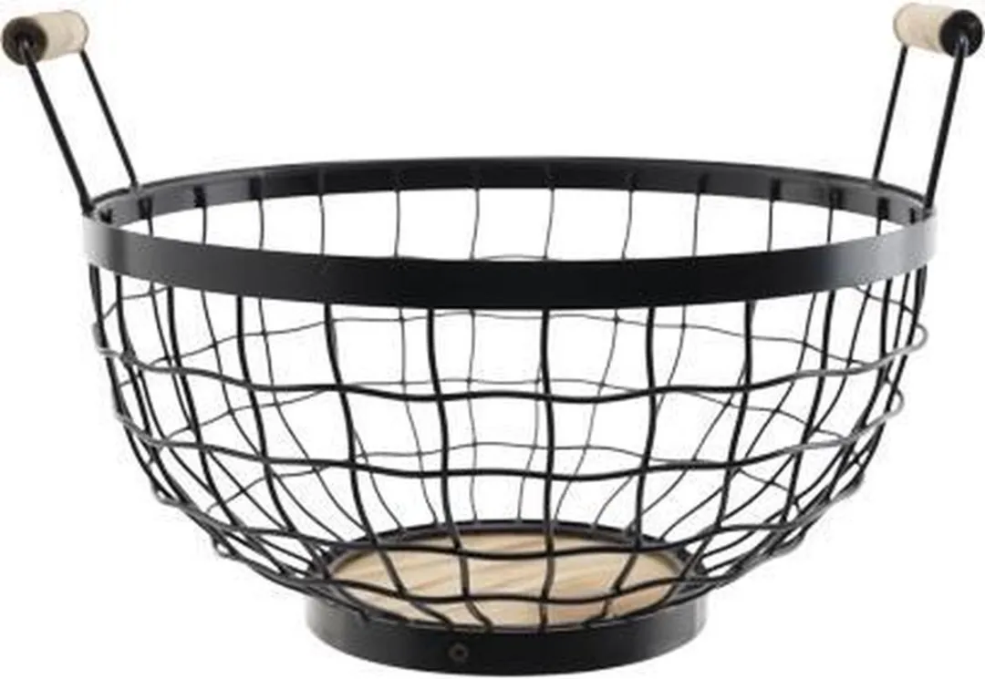 Cosy&Trendy Torre Fruitschaal Metaal - Zwart Ø28cm