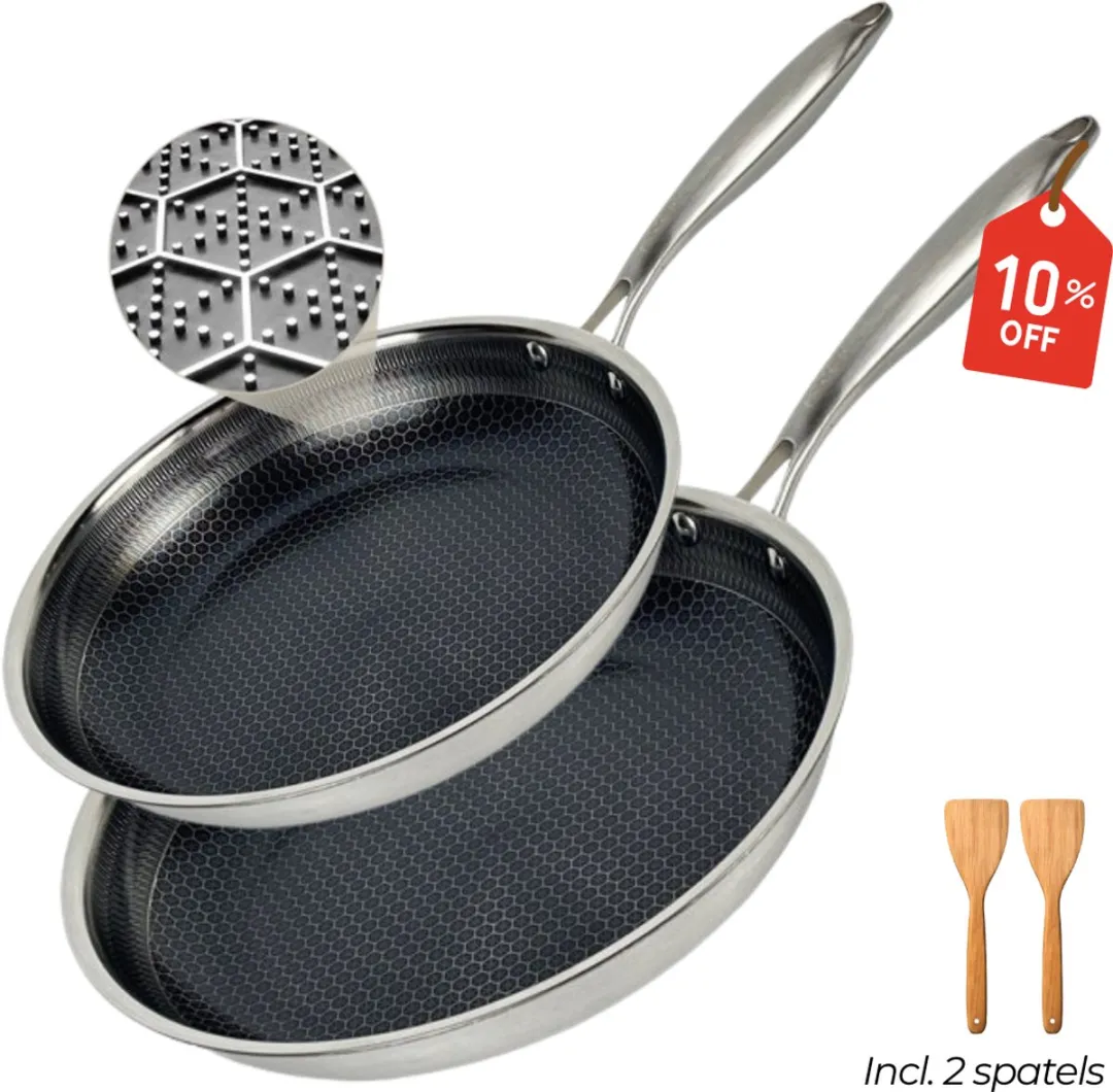 Morelia Koekenpanset Ø20+Ø28cm