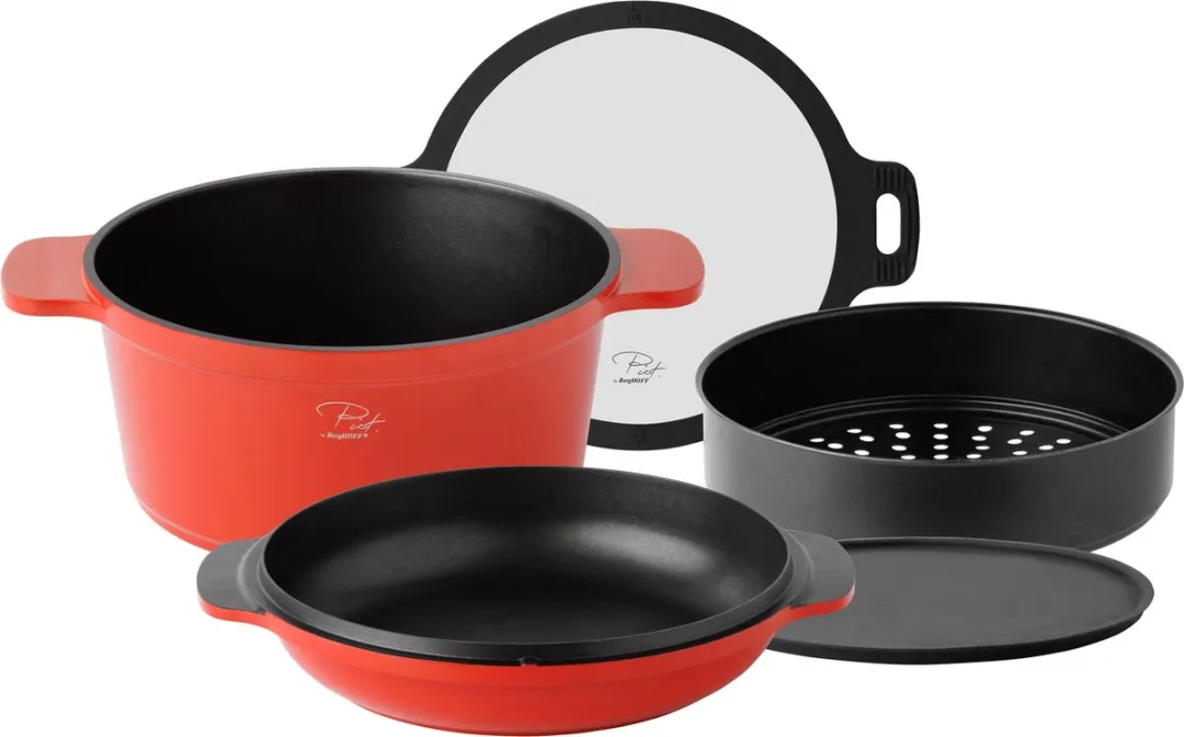 BergHOFF 5-delige Kookset 24cm Rood