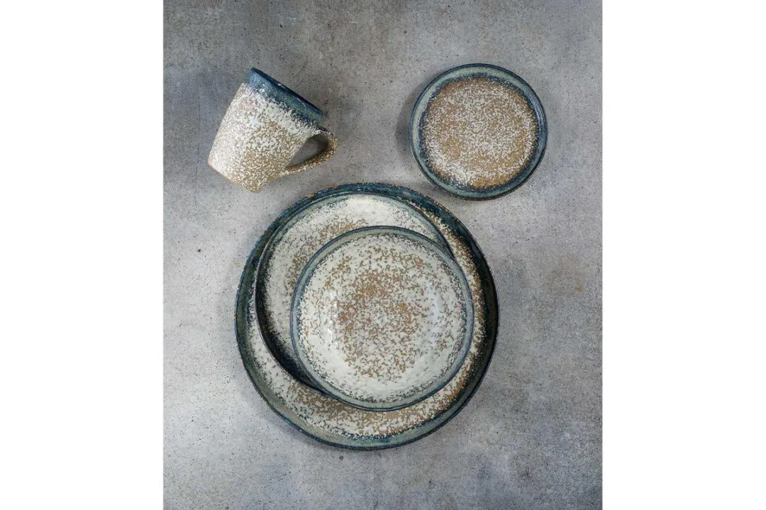 Cosy&Trendy Begona Kopje 22cl - 6 Stuks - Bruin/Blauw