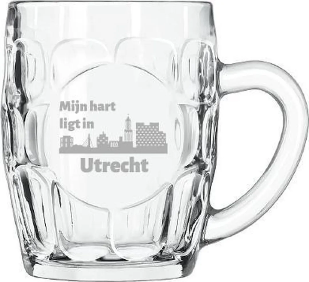 Libbey Utrecht Gegraveerde Bierpul 55cl