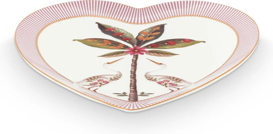 Pip Studio La Majorelle Borden 24cm - Roze - Porselein - 2 Stuks