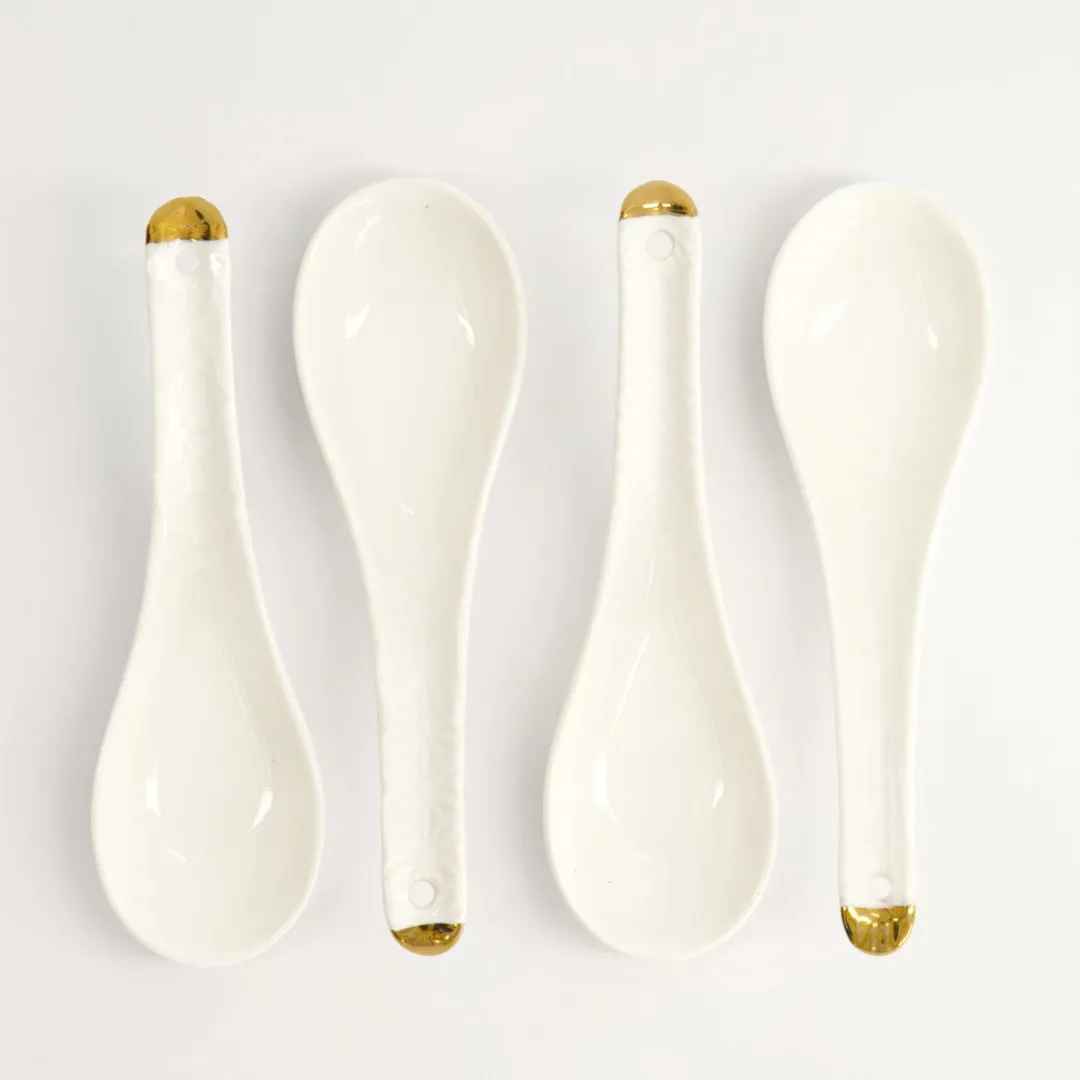 Tokyo Design Studio Nippon White Lepelset 4-delig