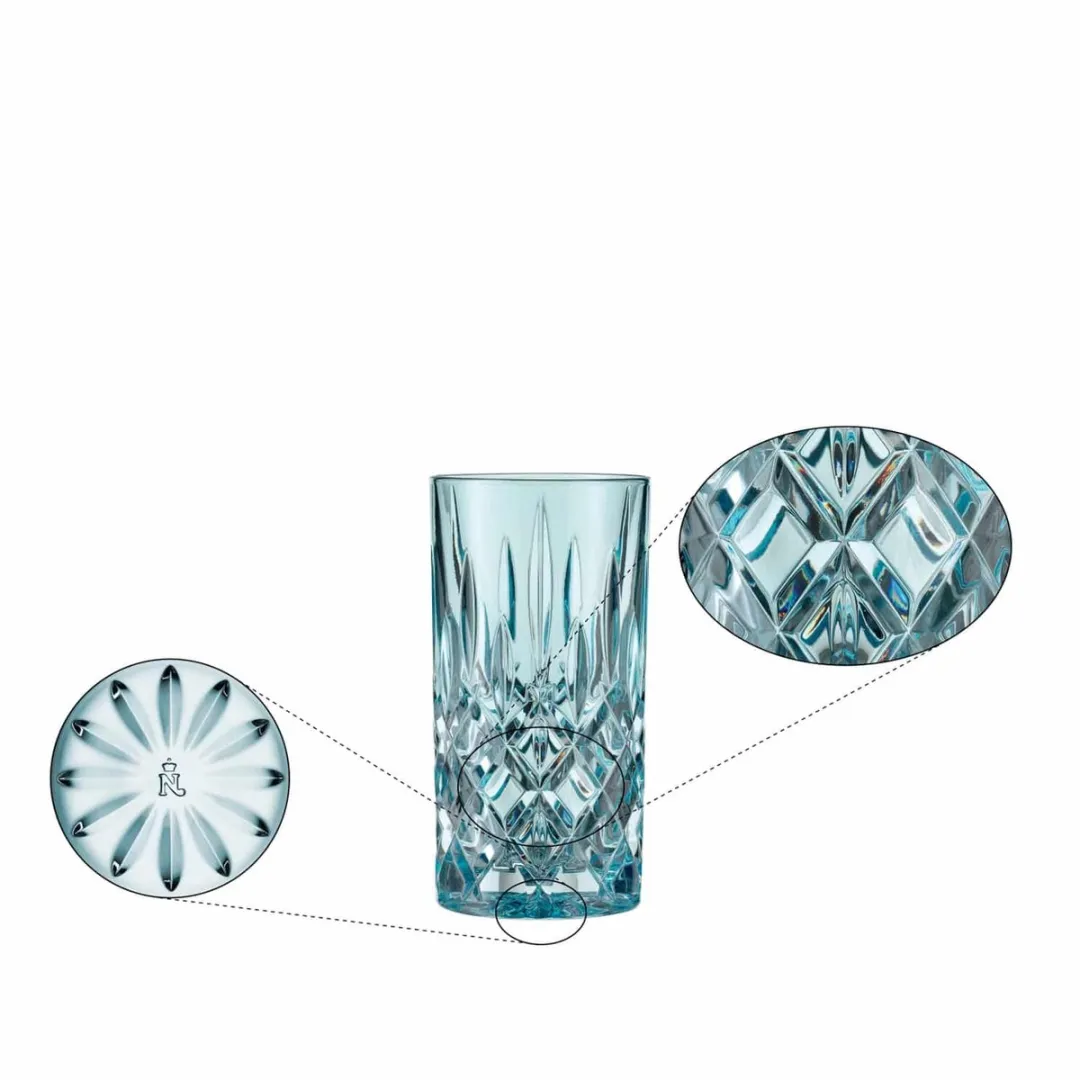 Nachtmann Noblesse Longdrinkglas 39,5cl Lichtblauw - 2 Stuks