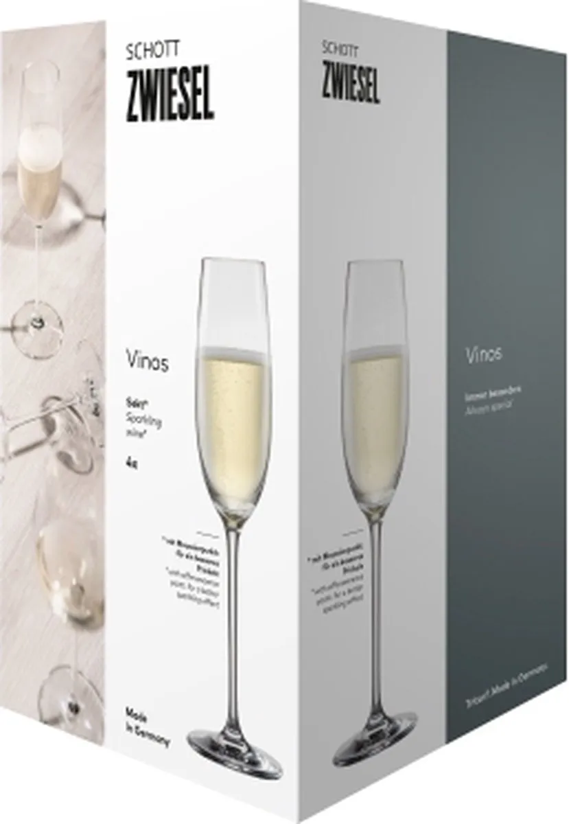 Schott Zwiesel Vinos Champagneglas 238ml - 4 Stuks - afbeelding 6 van 6