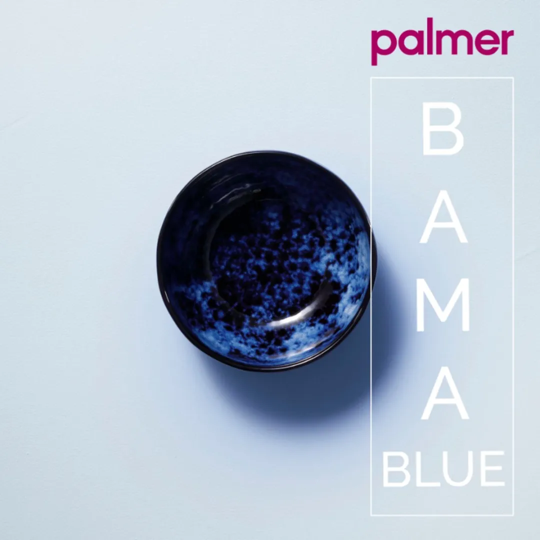 Palmer Bama Blue Schaal - 2 Stuks 65cl - ø15cm