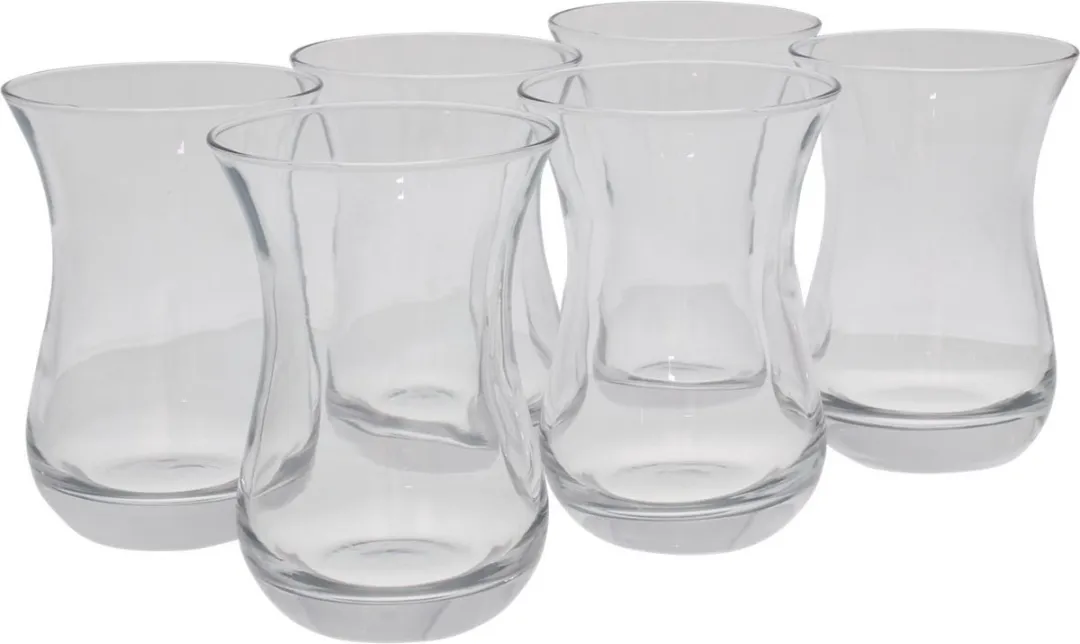 Pasabahce Caybardagi Turkse Theeglazen 160ml - 6 Stuks