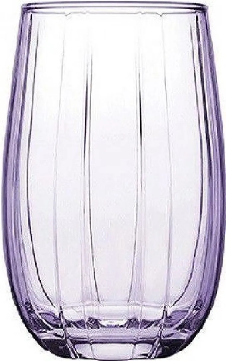 Pasabahce Linka Waterglazen - 240ml - Paars - 3 Stuks