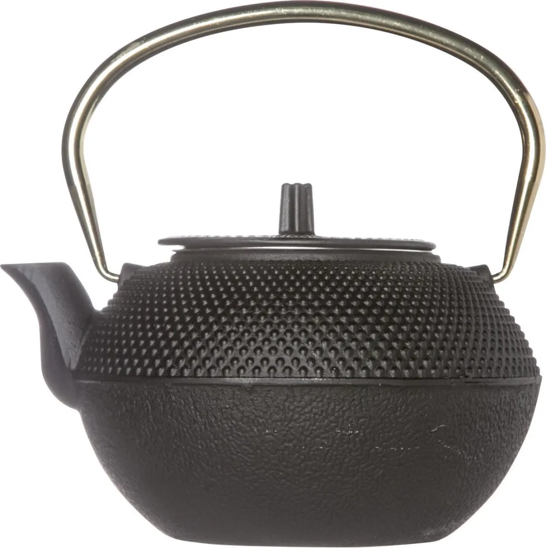 Cosy&Trendy Shinto Theepot 1.2L - Zwart - Koper Handvat