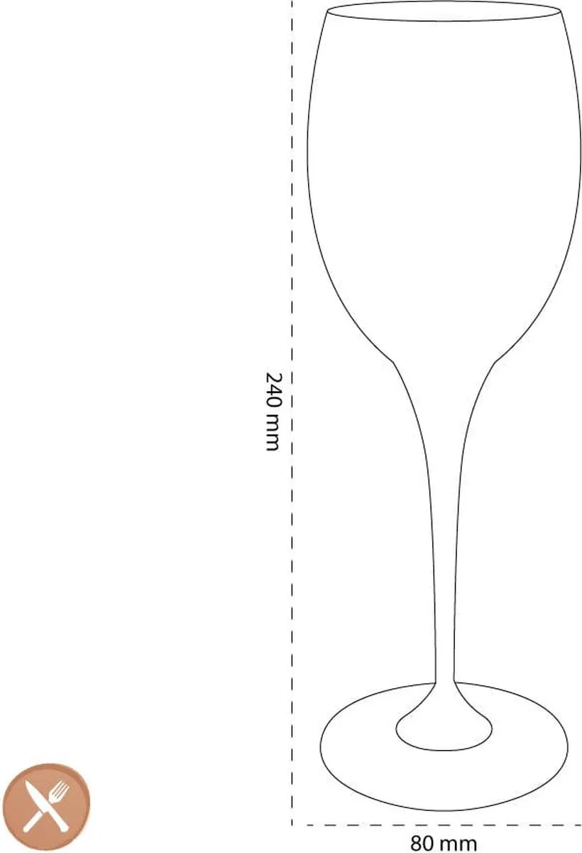 Villeroy & Boch Maxima Witte Wijnglazen - 4 Stuks
