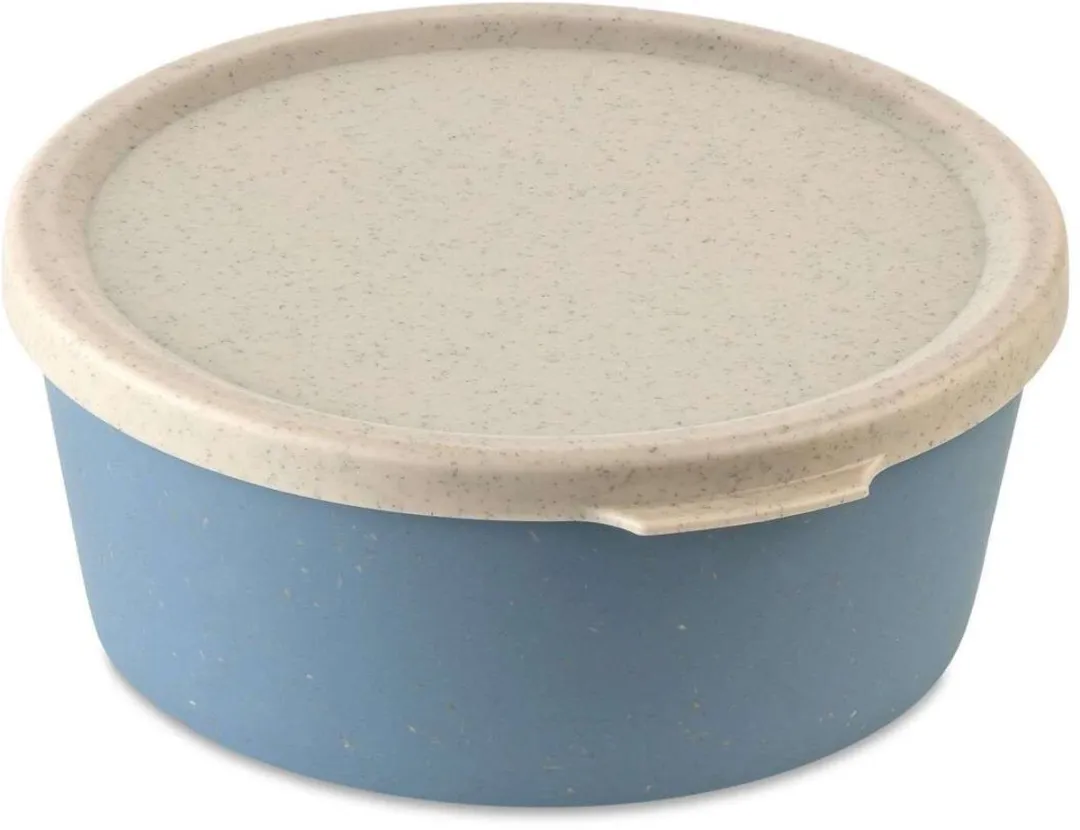 Koziol Kom met Deksel 0,4L Natuur Bloemen Blauw