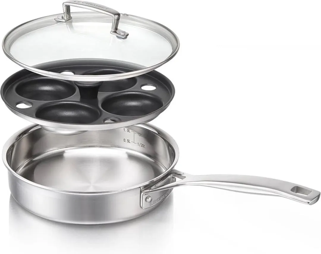 Le Creuset RVS Pocheerpan 20cm - 1,5L
