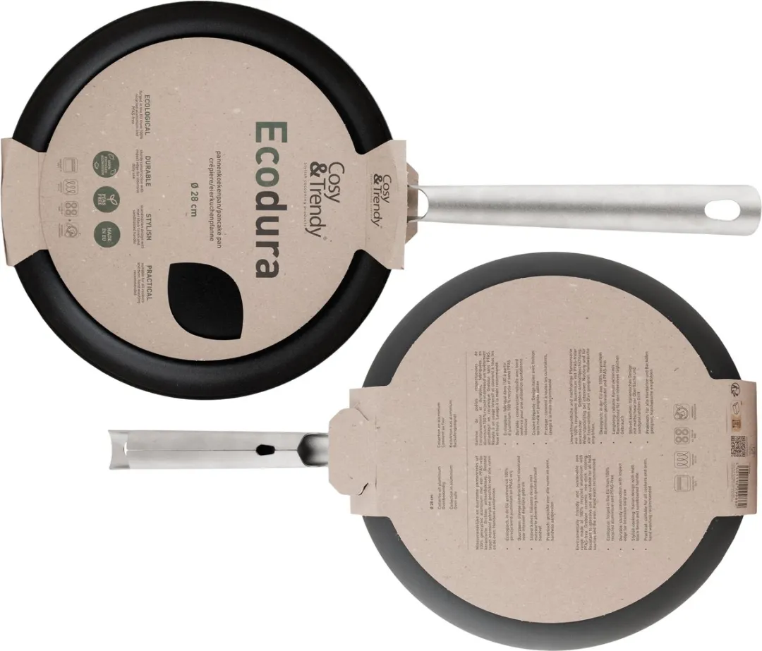 Cosy&Trendy Ecodura Pannenkoekenpan Ø28cm - PFAS-vrij - Zwart