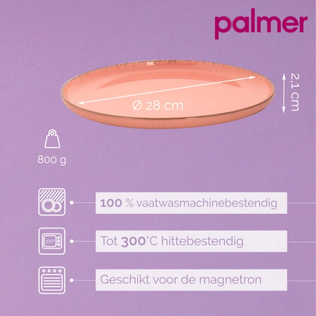 Palmer Antigo Bordenset - 2 Stuks ø28cm Roze