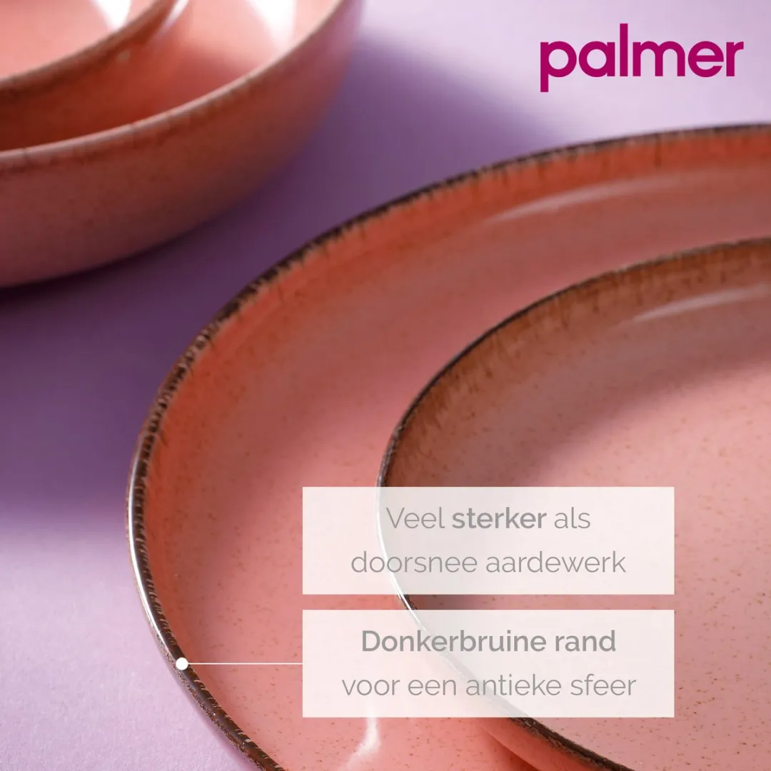 Palmer Antigo Bordenset - 2 Stuks ø28cm Roze