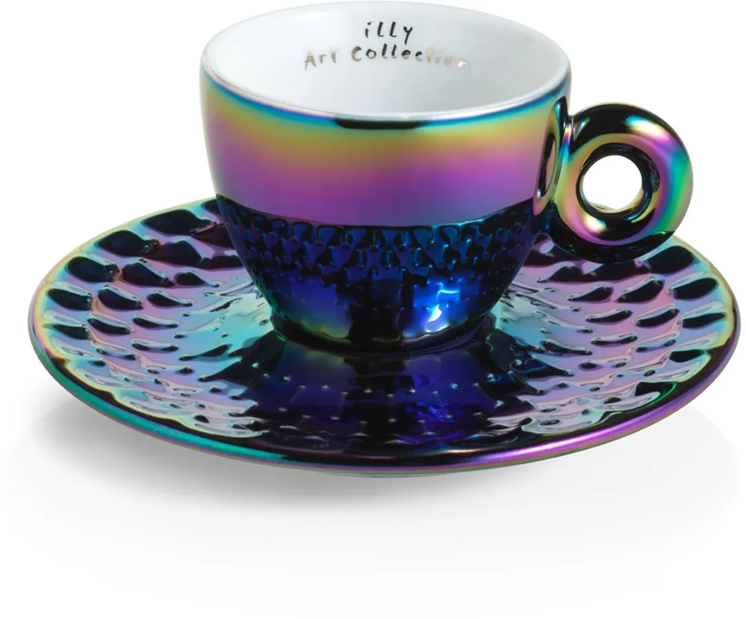 illy Art Collectie John Armleder Espresso Kop-en-Schotel Set