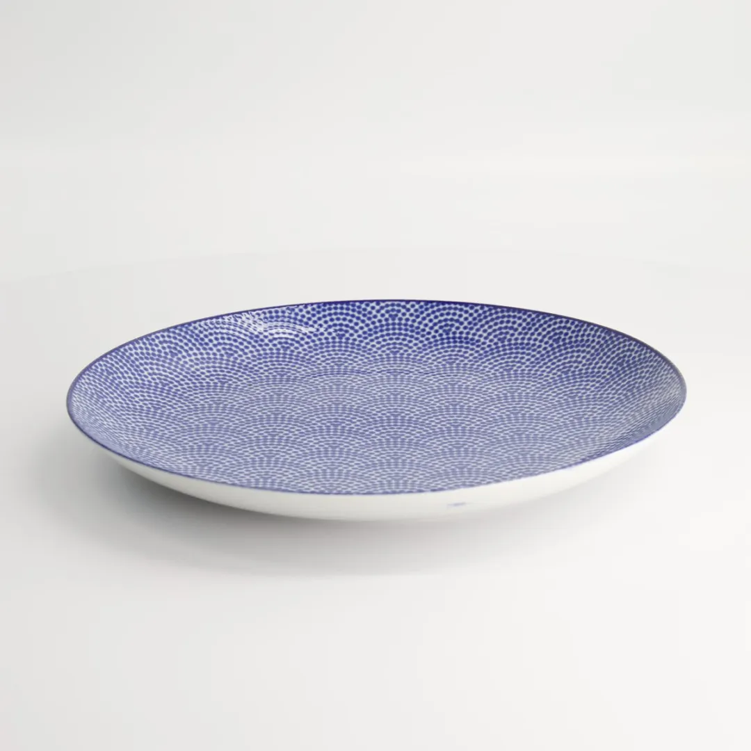 Tokyo Design Studio Nippon Blue Dinerbord Stippen 25.7x3cm