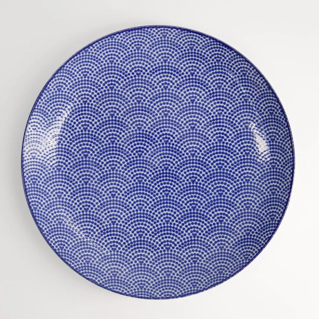 Tokyo Design Studio Nippon Blue Dinerbord Stippen 25.7x3cm
