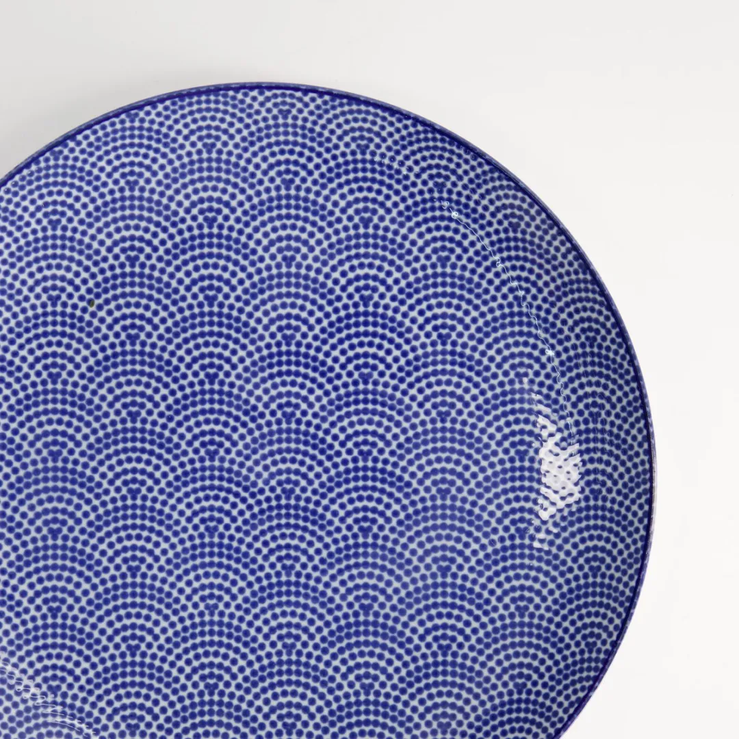 Tokyo Design Studio Nippon Blue Dinerbord Stippen 25.7x3cm