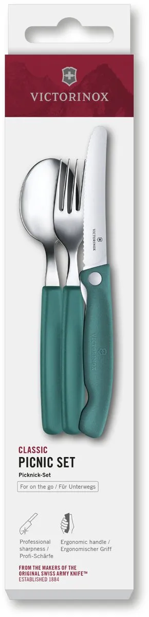 Victorinox Swiss Classic 3-delig Bestekset 6.7194.3FC1 - Oranje
