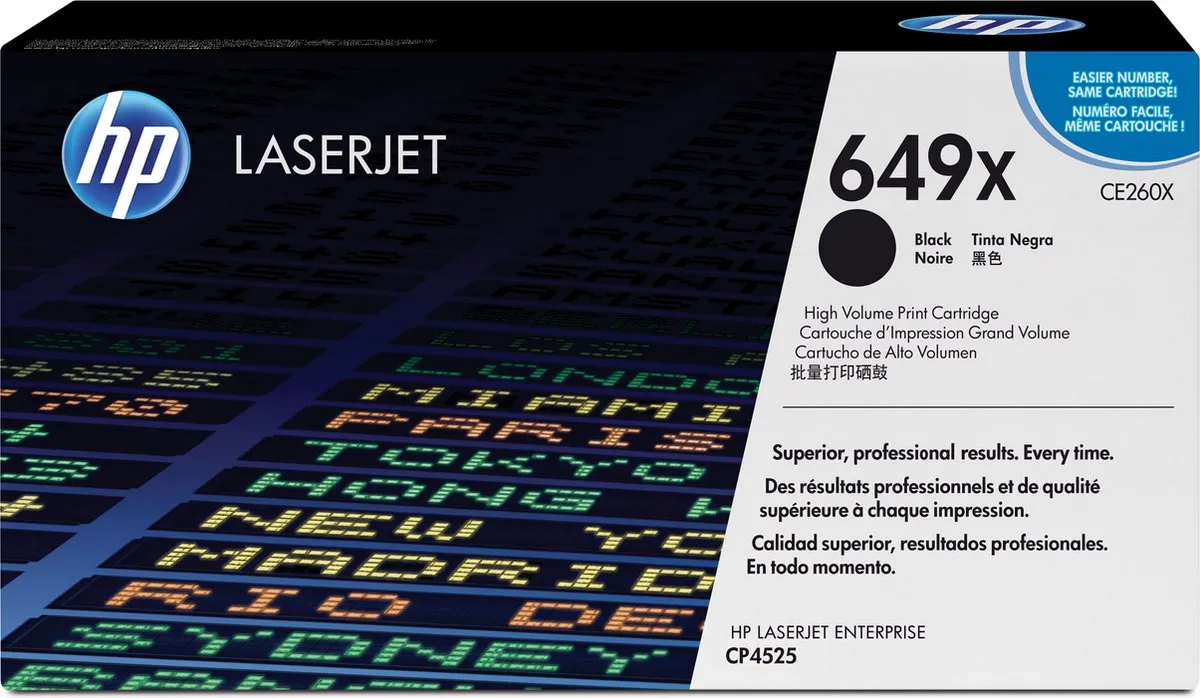 HP 649X Tonercartridge Zwart - 17.000 pagina's