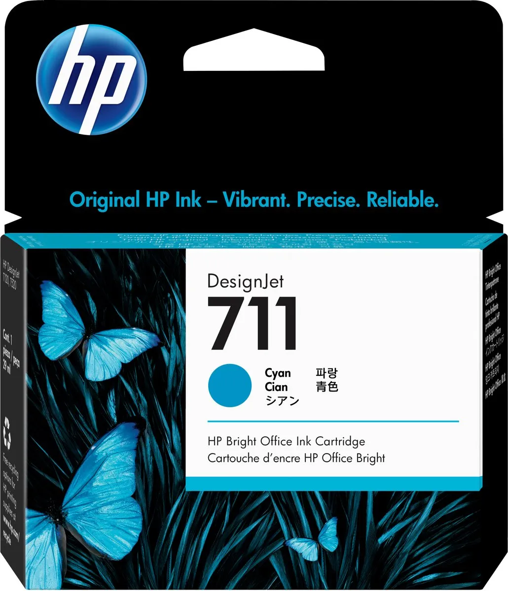 HP 711 CZ130A Inktcartridge - Cyaan - 29ml