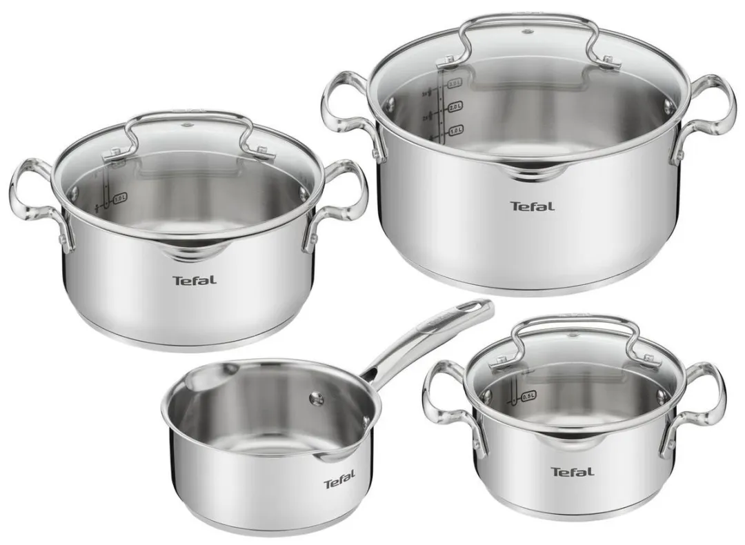 Tefal Duetto+ Pannenset G719S7 - 4-delig - Inductie - Zilver