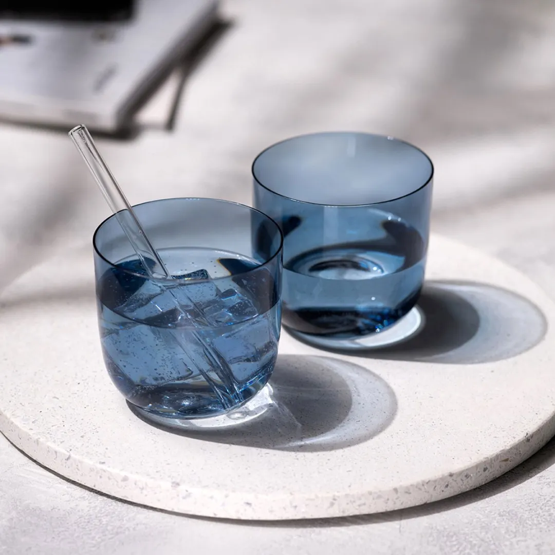 Villeroy & Boch Like Ice Waterglas Blauw - 2 Stuks