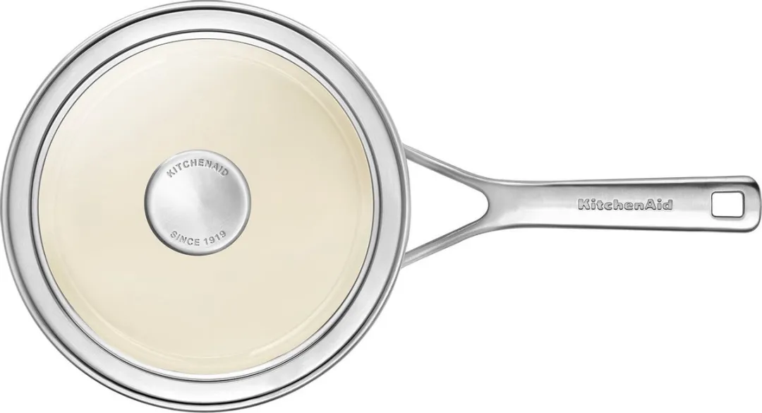 KitchenAid Steel Core Roestvrijstalen Pan 18cm 2L - Keizerrood