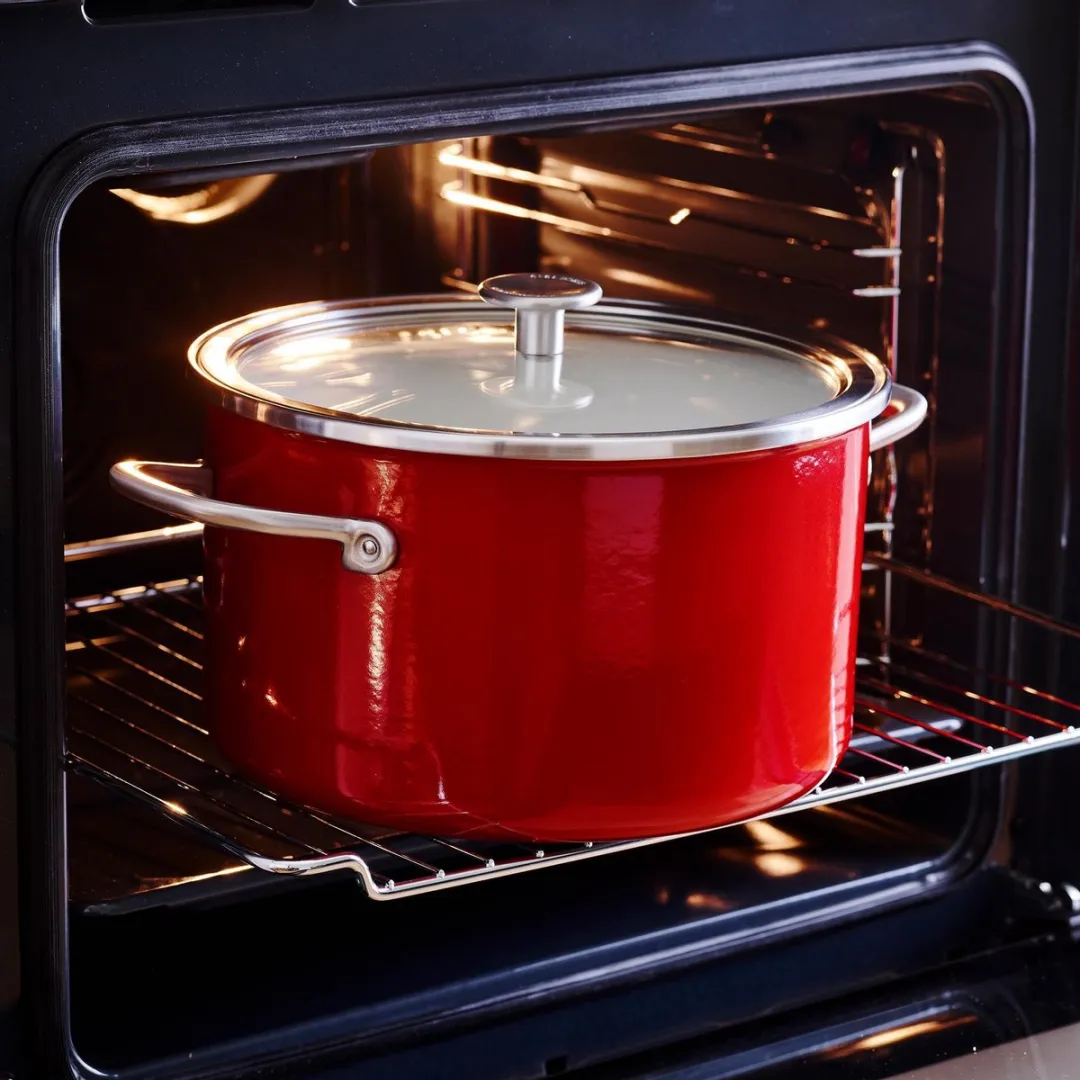 KitchenAid Steel Core Roestvrijstalen Pan 18cm 2L - Keizerrood