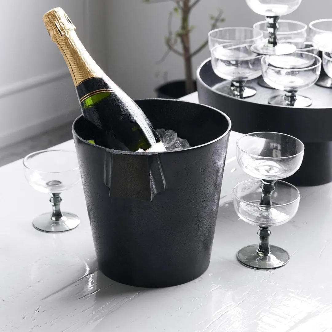 House Doctor Wijnkoeler Buck 22cm - Zwart