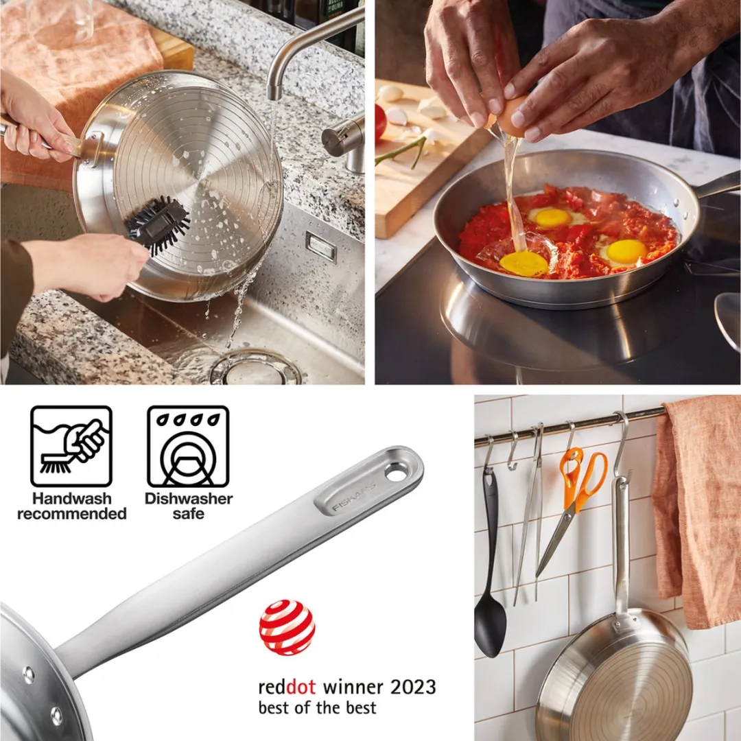 Fiskars All Steel Koekenpan 26cm - RVS