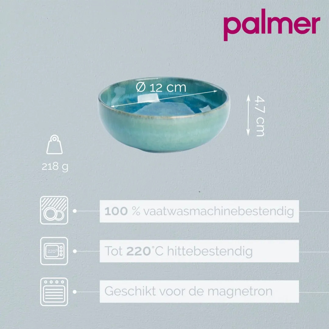 Palmer Miami Schaal 2 Stuks - 35cl - Ø12cm - Groen - afbeelding 6 van 6