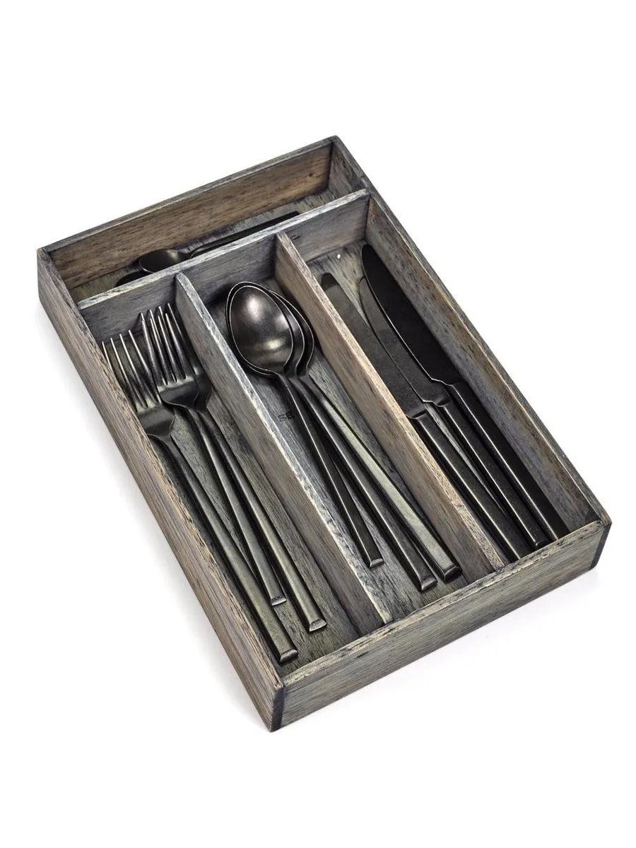 Serax Pure Espressolepel B1317005 - 6 Stuks - Zwart