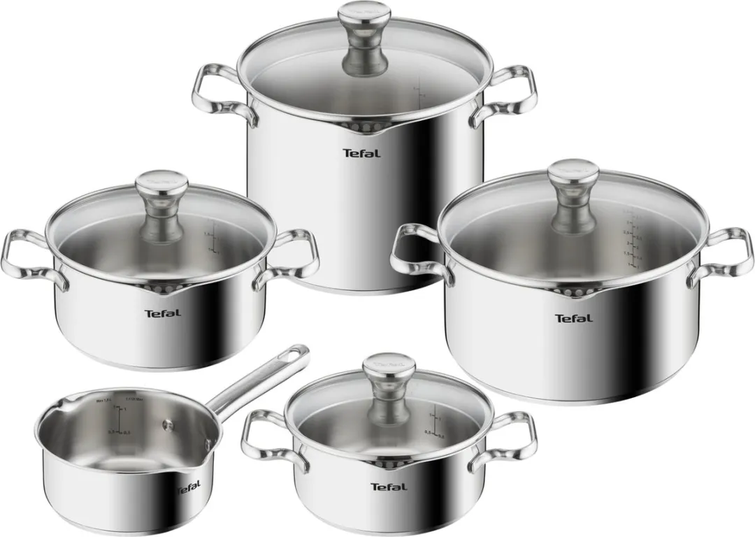 Tefal Duetto A705S934 Pannenset 5-delig - Inductie - Zilver